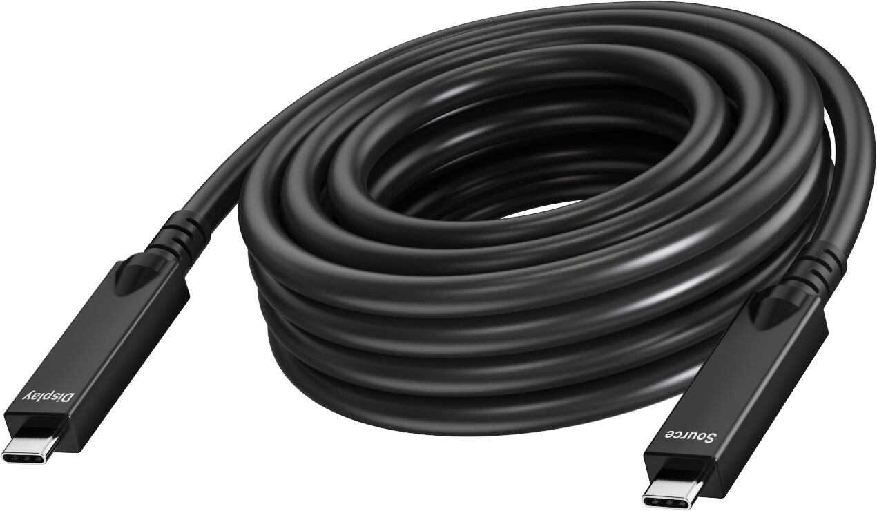 Cable Vision TC USB-C 15 m Negro
