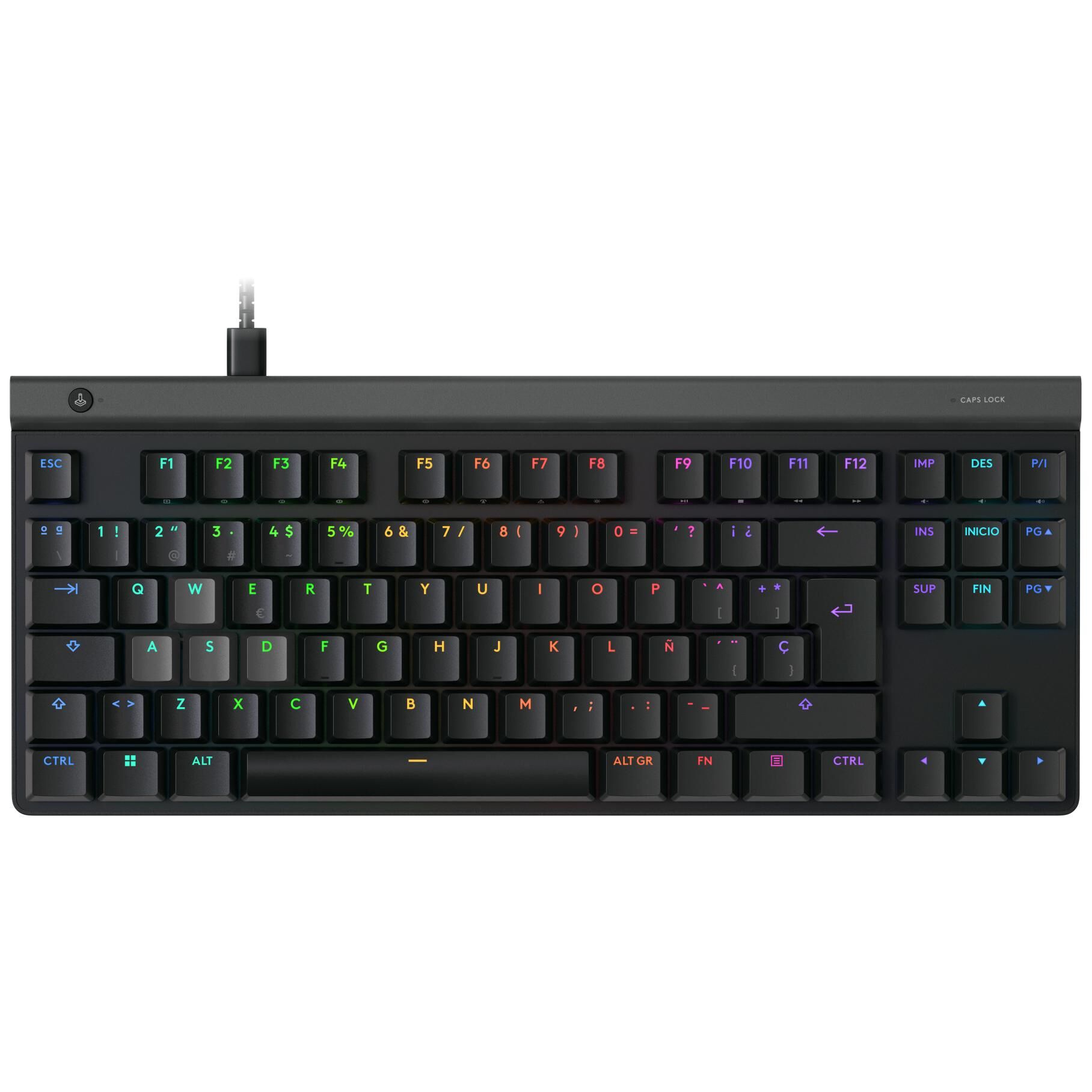 Teclado gaming Logitech G515 RAPID TKL, USB, QWERTY, Negro