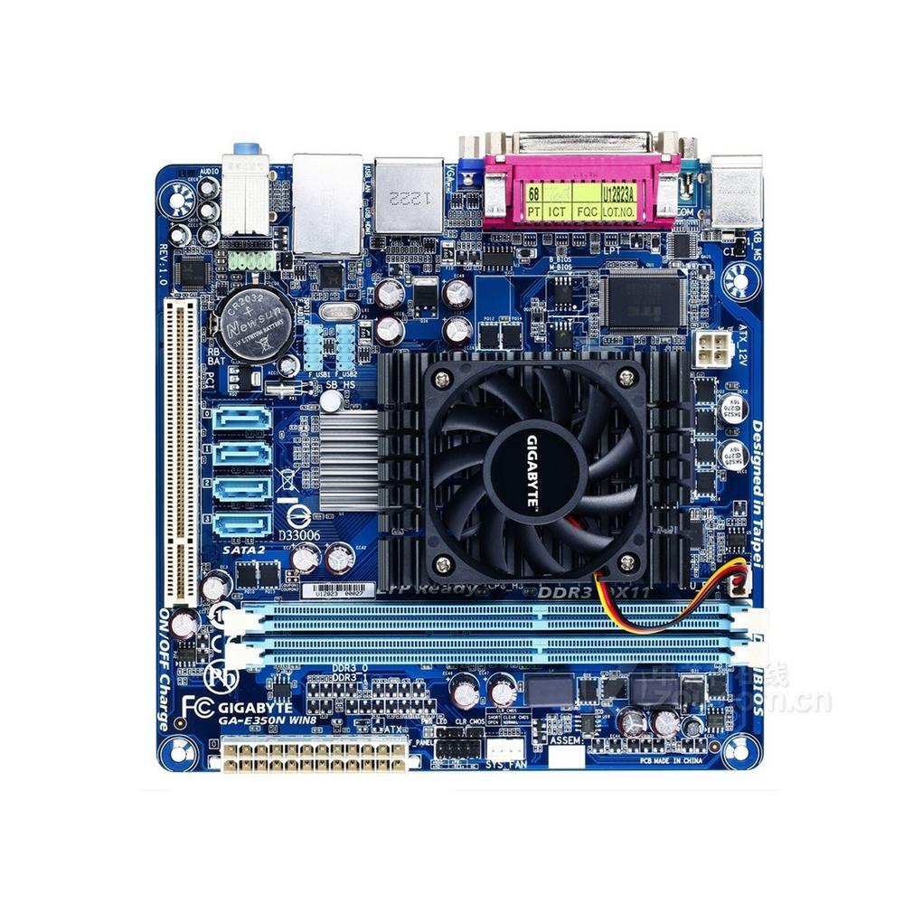 Gigabyte GA-E350N Motherboard, AMD A45, 16GB DDR3, Mini-ITX