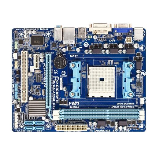 Placa base Gigabyte GA-A55M-DS2, Socket AMD A55 FM1, DDR3, 64GB, Micro ATX