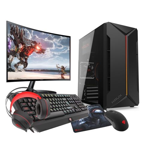 Kit de juego VIST con Ryzen 7 Pro 4750G - 32GB de RAM - RX Vega - SSD de 1TB - WiFi - Pantalla LCD de 24' - W11