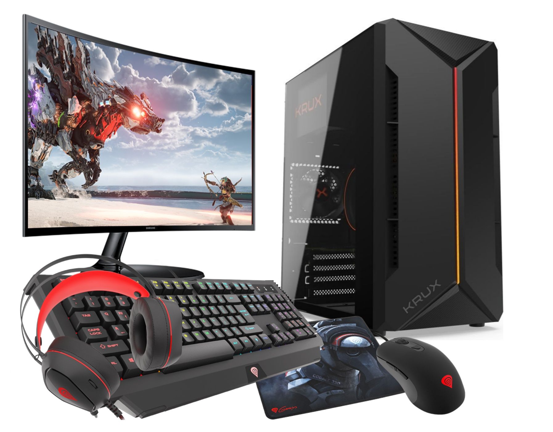 Kit de juego VIST con Ryzen 7 Pro 4750G - 32GB de RAM - RX Vega - SSD de 1TB - WiFi - Pantalla LCD de 24' - W11