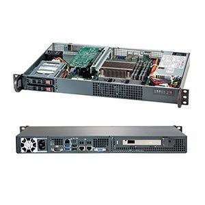 SuperMicro SC510 T-203B 1U Rack Mount Micro ATX Case - Black