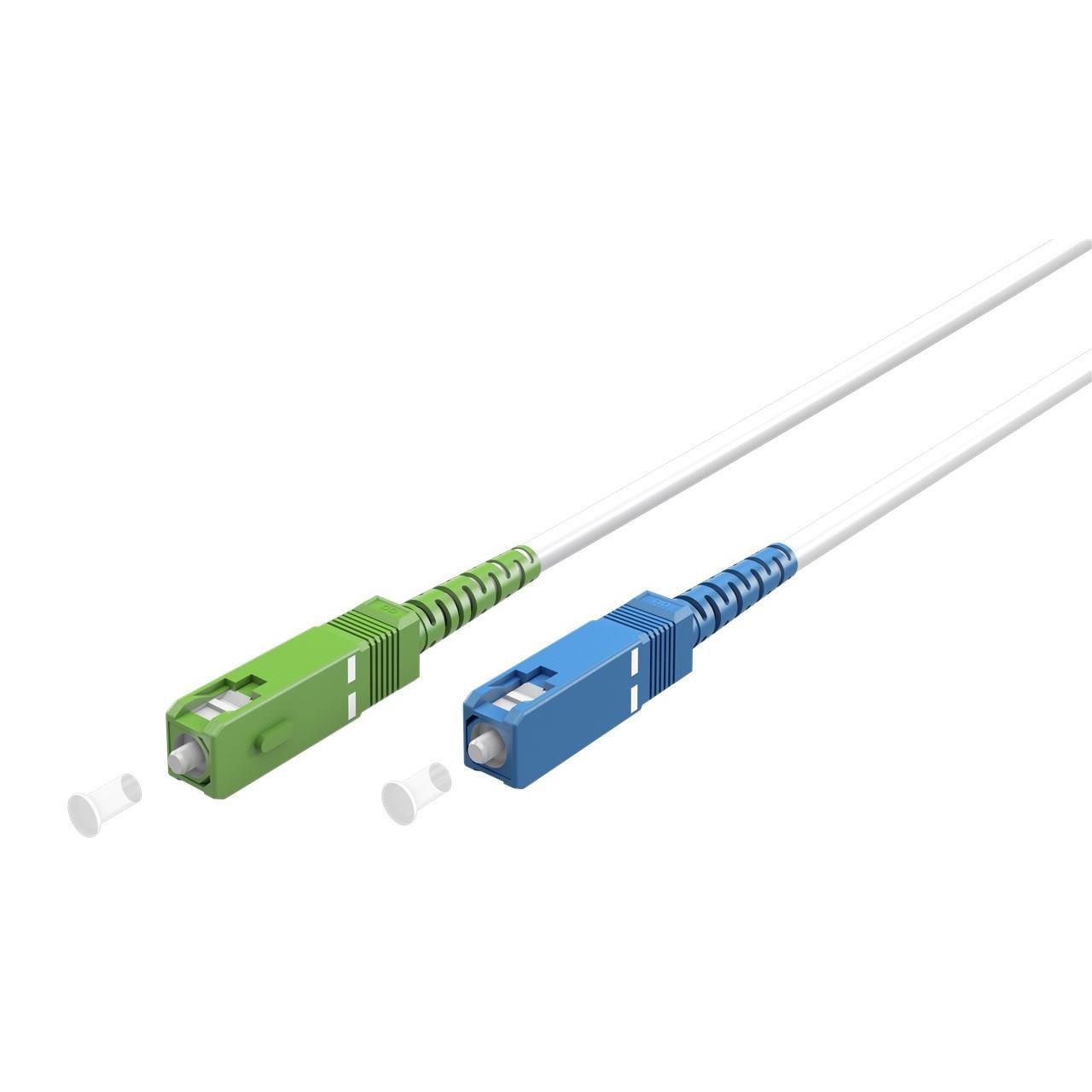 Goobay Optical Fiber Cable (FTTH), Singlemode (OS2) White