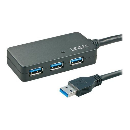 Concentrateur Lindy USB 3.0 à 4 ports