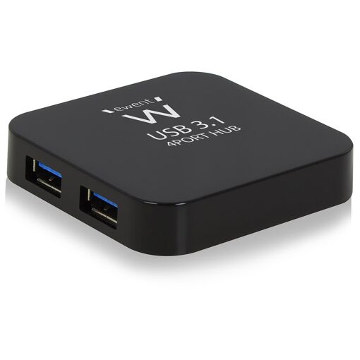 Hub y adaptador Ewent USB 3.2 Gen 2 - Negro (5 Gbps, 0,5 m)