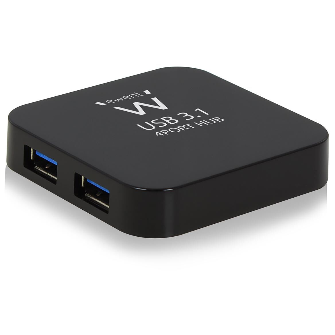 Ewent USB 3.2 Gen 2 Hub & Adapter - Black (5Gbps, 0.5m)