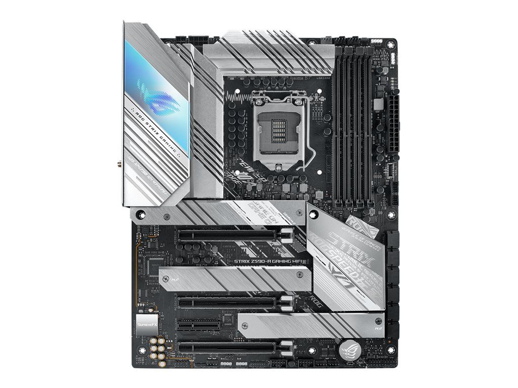 ASUS ROG Strix Z590-A Gaming WiFi - Motherboard - ATX - LGA1200 Socket - Z590 Chipset - USB-C Gen 1, USB 3.2 Gen 1/2, 2x2 USB-C Gen 2 - 2.5G LAN, Wi-Fi 6 - Integrated Graphics (CPU Required) - 8-Channel HD Audio