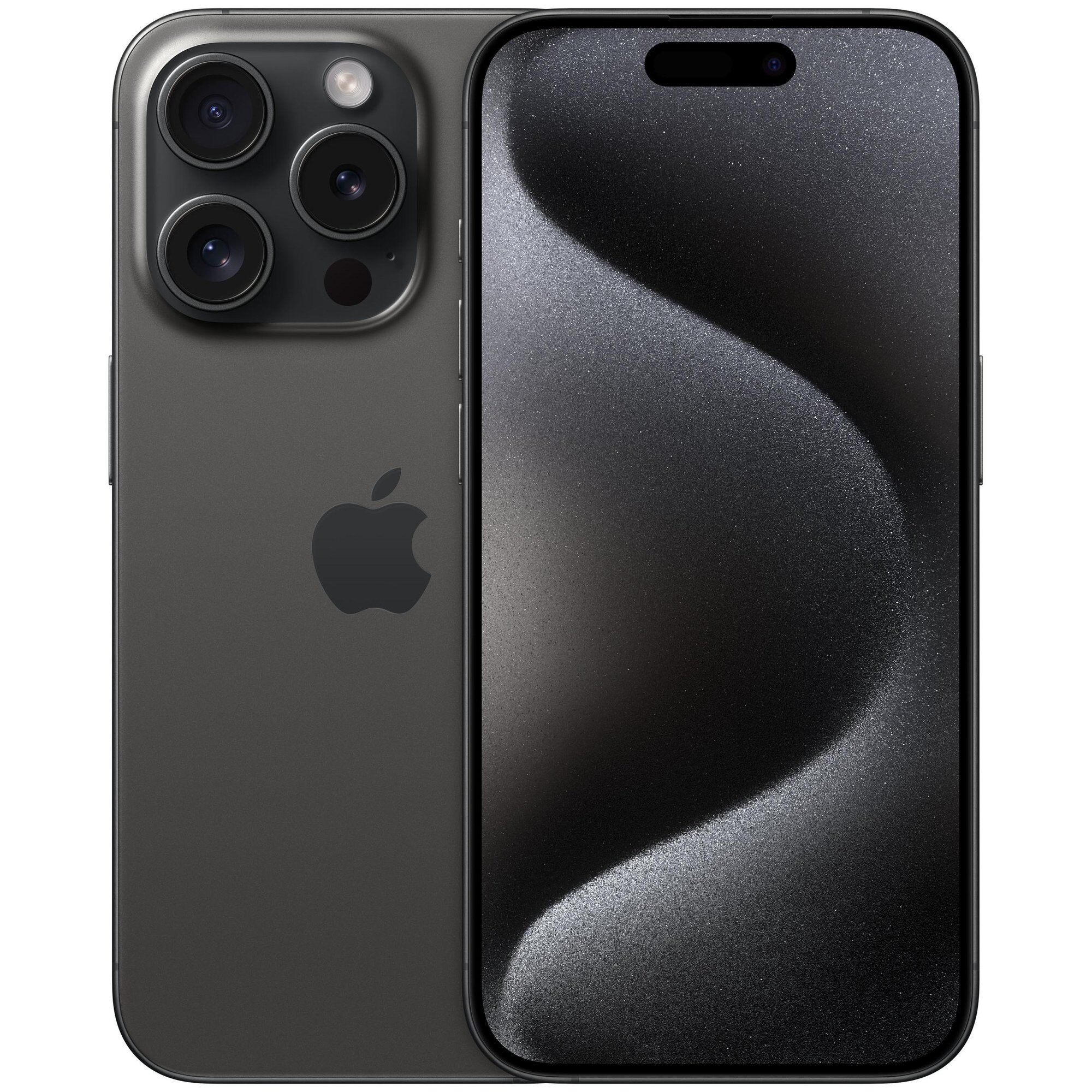 Apple iPhone 15 Pro - 6.1-inch, Dual SIM, 256GB, Titan and Black