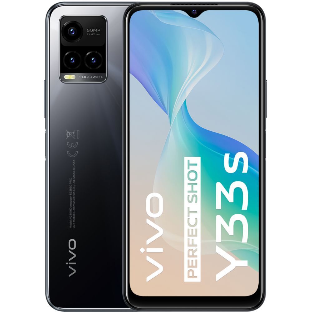 Vivo Y33s 128GB Dual SIM Smartphone - Black