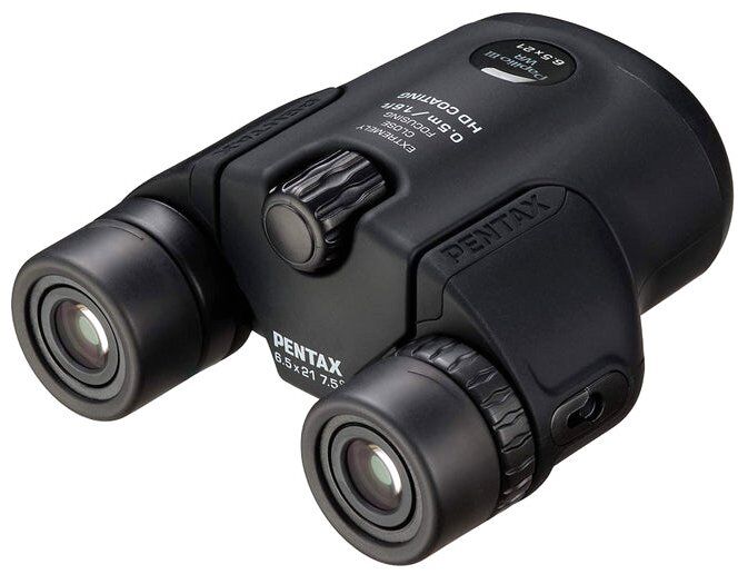 Pentax Papilio 6.5x21 WR Binoculars, Black
