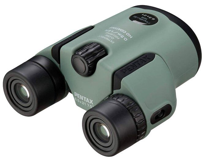 Pentax Papilio 6.5x21 WR Binoculars, Green