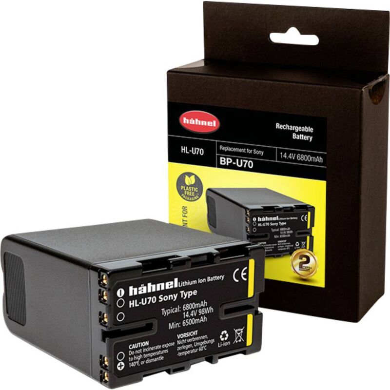 Hähnel Fototechnik HL-U70 Battery for Camera - Replaces Original BP-U70 14.4V 6800mAh