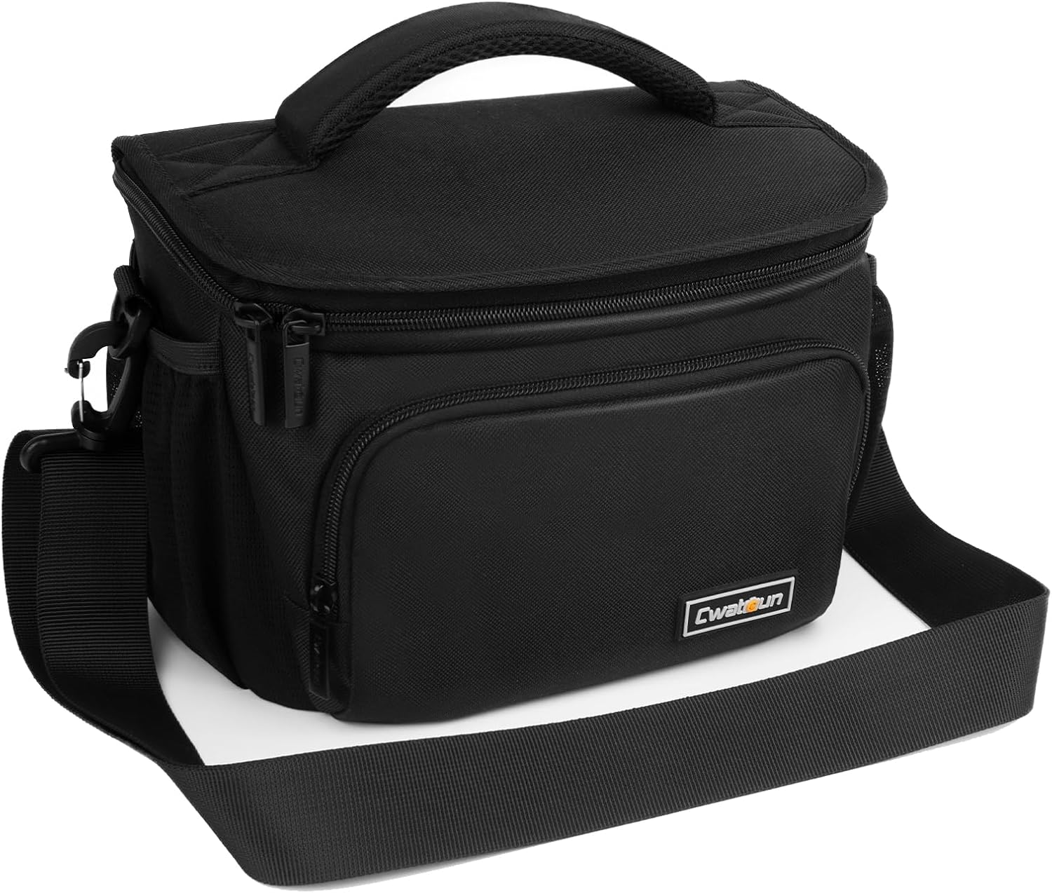 Cwatcun Camera Bag, Waterproof Photo Case for DSLR/SLR and Lens, Black, Small