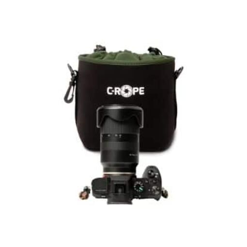Bolsa para cámara C-Rope Negra y Verde