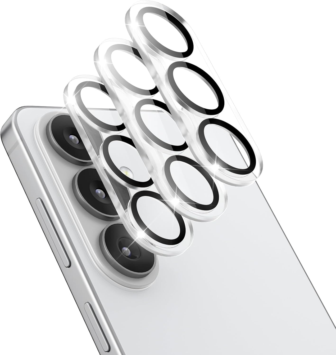 KALANKA - Pack de 3 Protección para Objetivo de Samsung Galaxy S26, Vidrio Templado 9H, Antiarañazos [No Afecta la Linterna ni las Fotos Nocturnas], Noche Clara