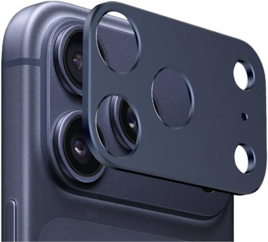 OLD JAMAICA GINGER BEER Phone Camera Protector for iPhone 17 Pro Max, Aluminum Alloy Camera Lens Protection with Hollow Design in Dark Blue