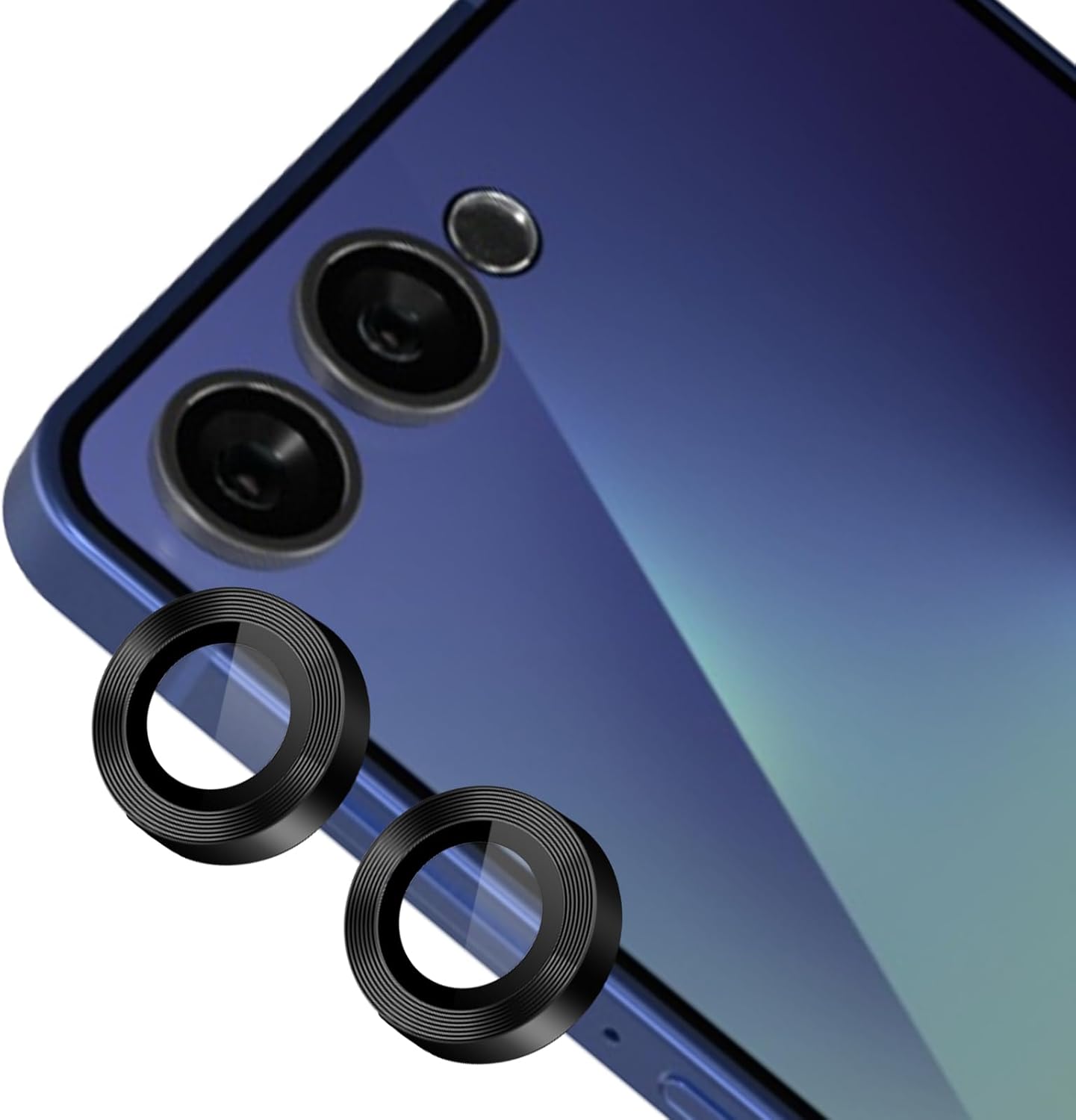 Kalanka Camera Protection for Samsung Galaxy Z Flip 7 5G, 9H Hardness Tempered Glass Lens Protector