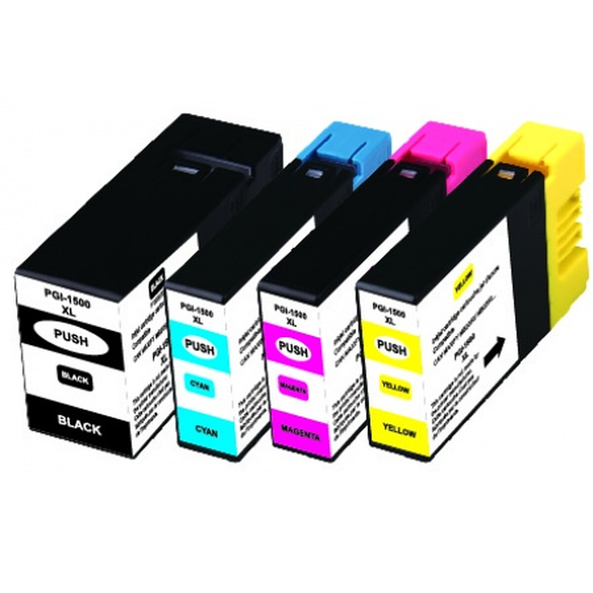 Multipack compatible Canon PGI-1500XL (1x noir + 1x cyan + 1x magenta + 1x jaune)