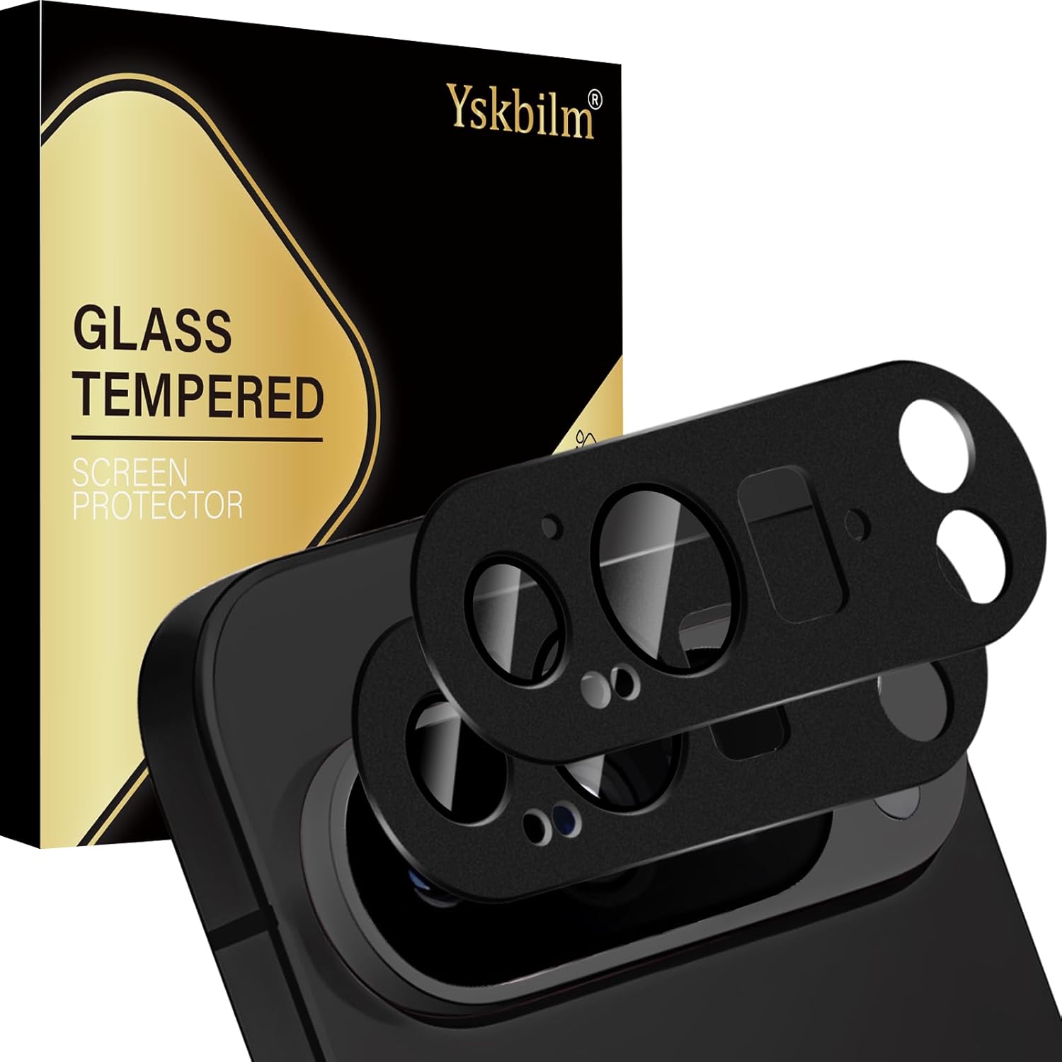 KALANKA - 2 Camera Lens Protectors for Google Pixel 9 Pro, 9H Tempered Glass, Aluminum, No Flash & Night Photography Impact, Scratch-Resistant and Bubble-Free