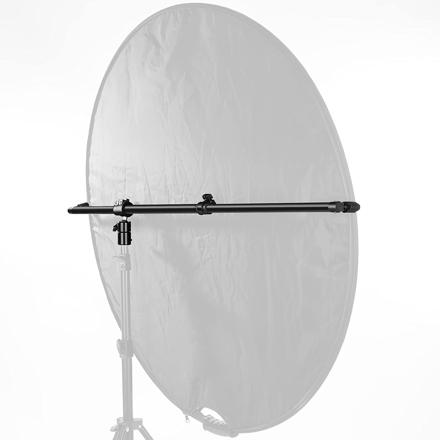 Neewer Extensible Reflector Stand, Telescopic Studio Photo Stand 70.9cm - 129.9cm, 360-Degree Swivel Arm for Product and Portrait Photography, Ideal for Photography