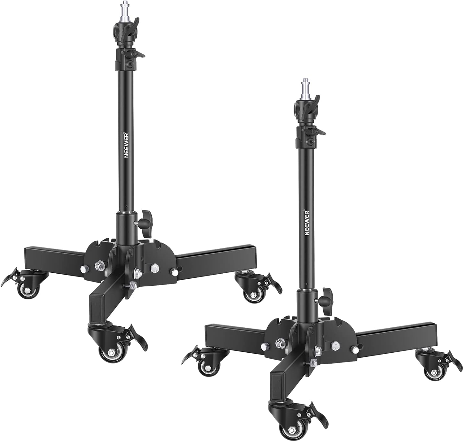 Neewer Robust Tripod Kit with Wheels, Max Height 73cm, Foldable Support for Photos and Lighting