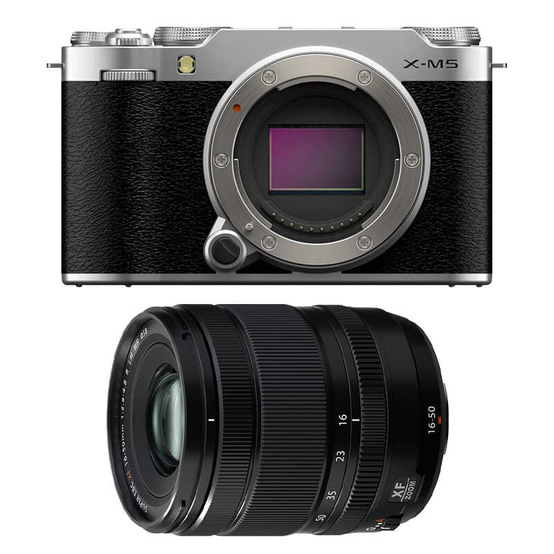 Fujifilm X-M5 Silver + XF 16-50mm f/2.8-4.8 R LM WR 3-Year Warranty