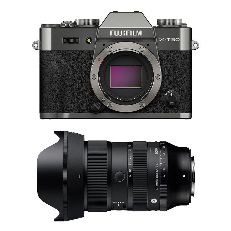 Fujifilm X-T30 III Anthracite + Sigma 17-40mm f/1.8 DC Art Lens (3-Year Warranty)