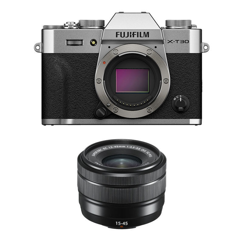 Fujifilm X-T30 III Silver + 15-45mm f/3.5-5.6 OIS Lens, 3-Year Warranty