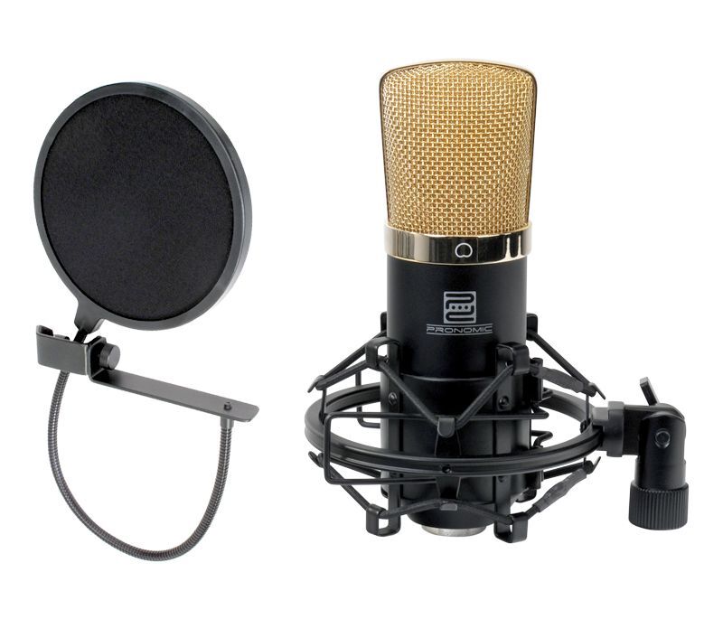Pronomic CM-22 Large Diaphragm Microphone SET Anti-Popup