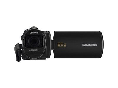 Samsung SMX-F70 Camcorder - 720p - 5MP - 52x Optical Zoom - Schneider Lens - Flash Card - Black