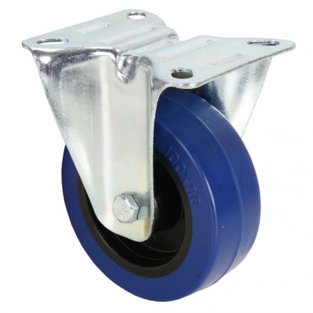 Adam Hall Fixed Roulette - Blue - 4 Inch