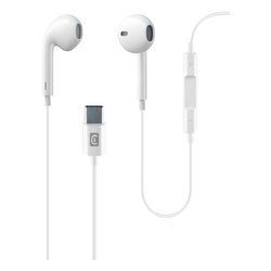 Cellular Line 64 White Orbit Earbuds with Microphone