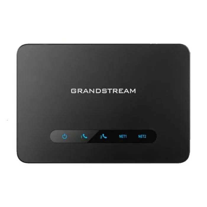Grandstream HT812 v2 VoIP Adapter - 2 FXS Ports - AES Encryption - T.38 Fax