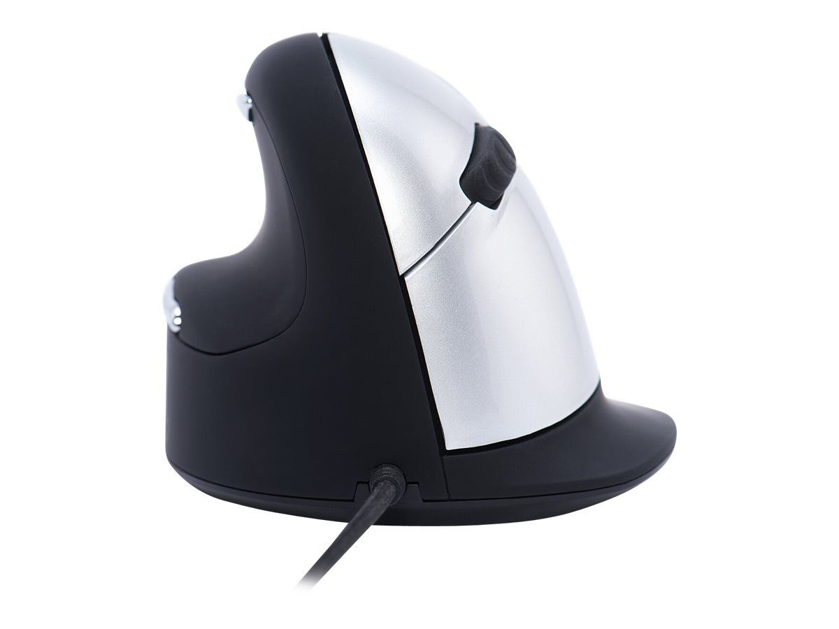 R-Go Tools Ergonomic Vertical Mouse L for Left-Handed - 4 Buttons - Wired - USB