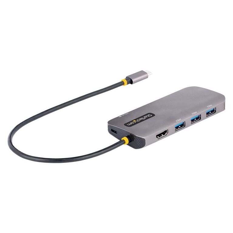 Adaptador multipuerto StarTech USB-C 4K con HDMI, puerto USB y carga de energía