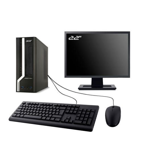 Computadora Acer Veriton X2631G SFF - Pantalla de 22'', Intel Core i7-4770, 8 GB de RAM, SSD de 240 GB, WiFi