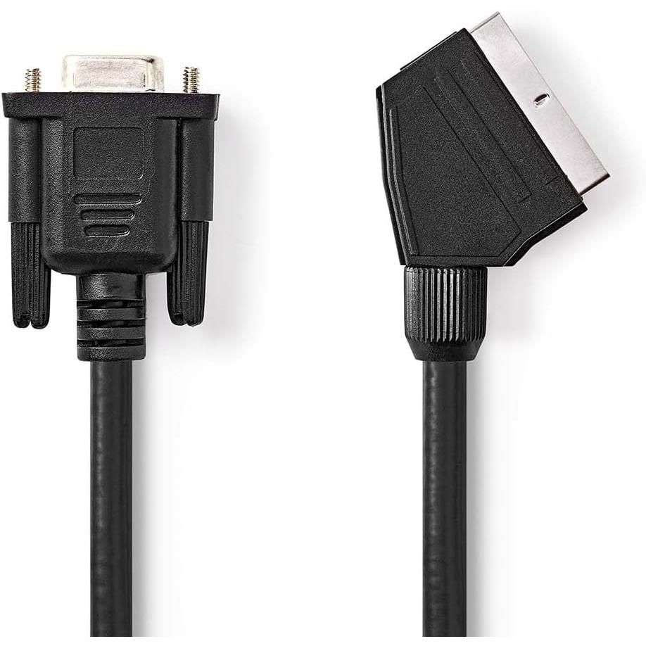 Nedis SCART to VGA Cable 2.00m Black