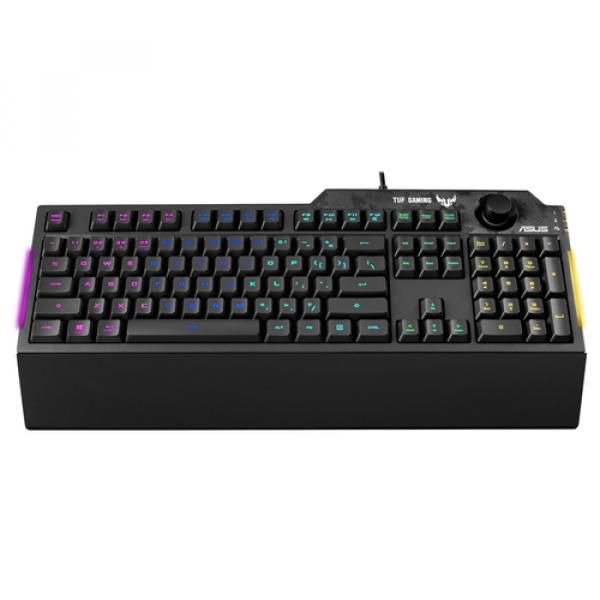 Teclado mecánico ASUS TUF Gaming K1 con iluminación RGB, Inglés/Español, Negro