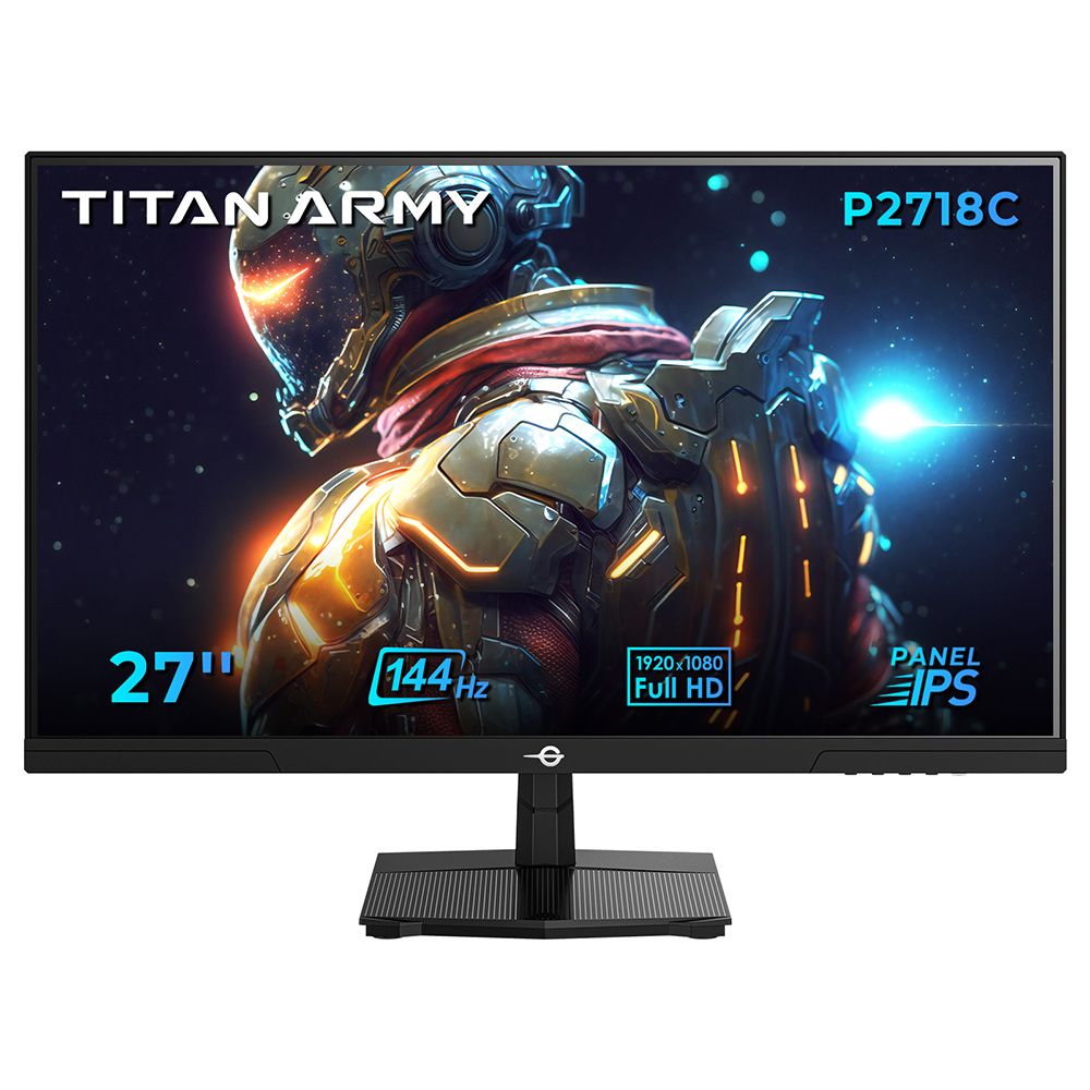 Écran de jeu TITAN ARMY P2718C - 27 pouces IPS FHD 16:9 144 Hz ELED - Compatible HDR10