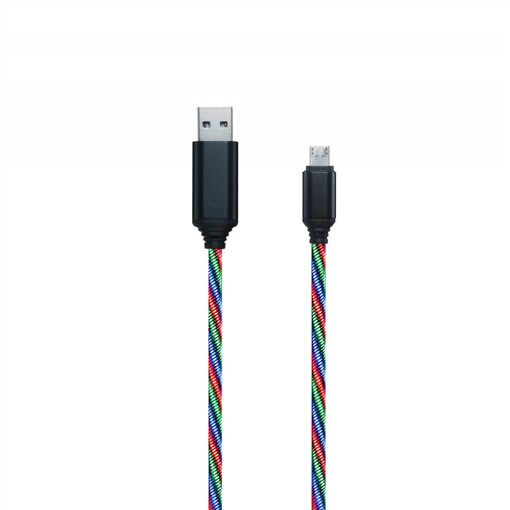 2GO Cable Micro-USB LED 3 Colors 1m