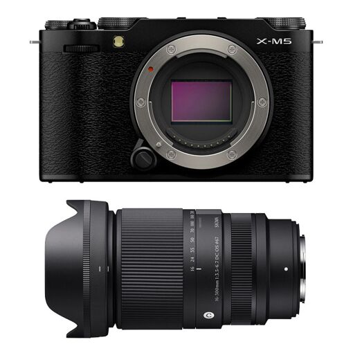 Fujifilm X-M5 Negro + Objetivo Sigma 16-300mm f/3.5-6.7 DC OS Contemporáneo con Garantía de 3 Años
