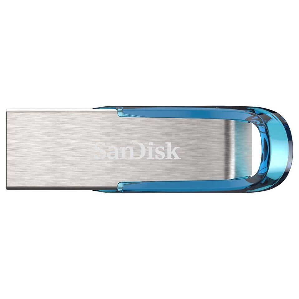 SanDisk Ultra Flair USB Drive - 128GB - USB 3.0 - Blue