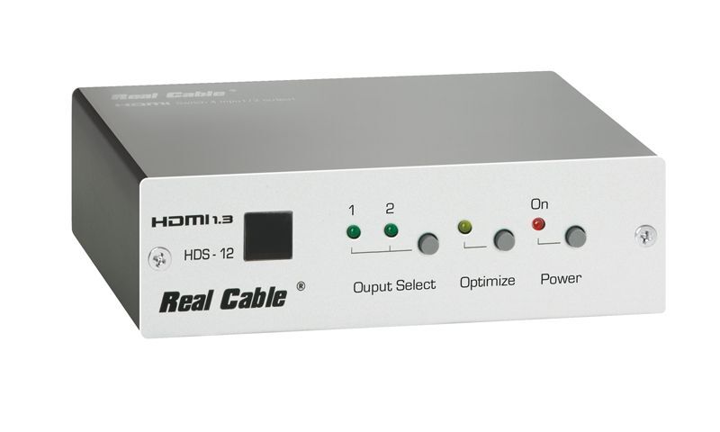 Real Cable HDMI Switch 1-to-2 Adapter (HDMI 1.3, 1080p, 15m)
