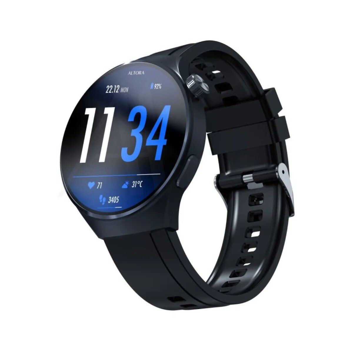 3MK Altora Everyday Slim Black Smartwatch
