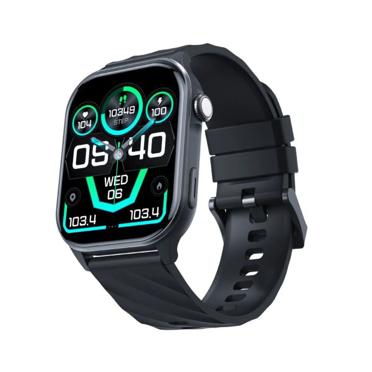 3MK Altora Easy Touch Smartwatch, Black