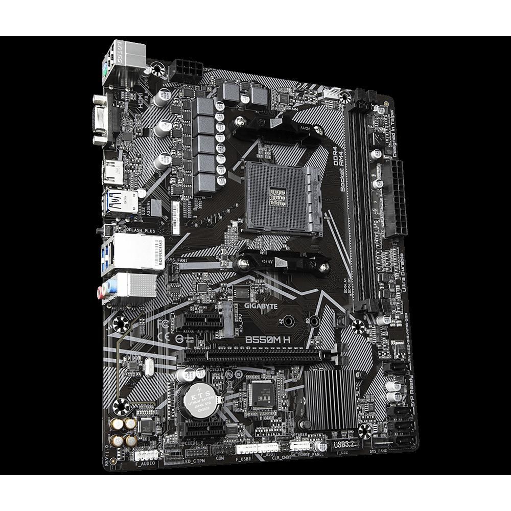 Gigabyte B550M H Motherboard - AMD B550, Socket AM4, DDR4, 64GB, Micro ATX