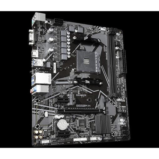 Placa base Gigabyte B550M H - AMD B550, zócalo AM4, DDR4, 64GB, Micro ATX