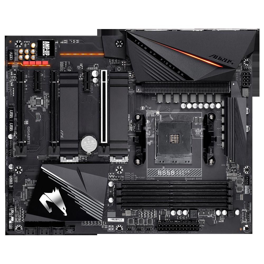 Placa base Gigabyte AORUS PRO B550 - AMD B550, zócalo AM4, 128GB DDR4, formato ATX (30.5x24.4cm)
