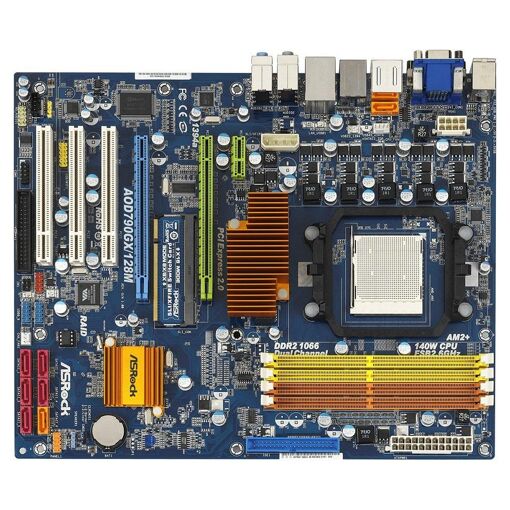 Placa base ASRock AOD790GX/128M, AMD 790GX, Socket AM2/AM2+/AM3, DDR2 16 GB, ATX